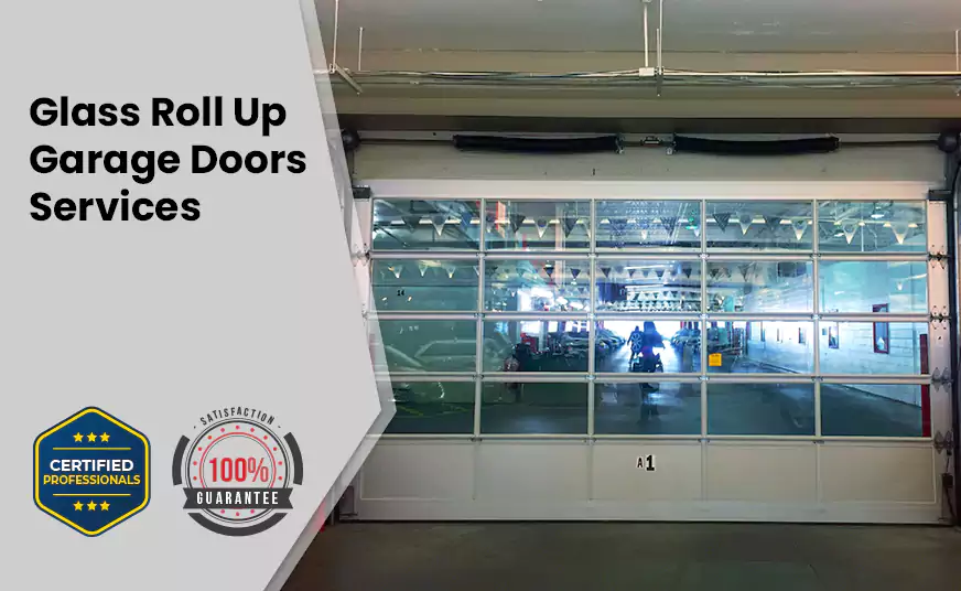 Glass Roll Up Garage Door in Sunrise, FL