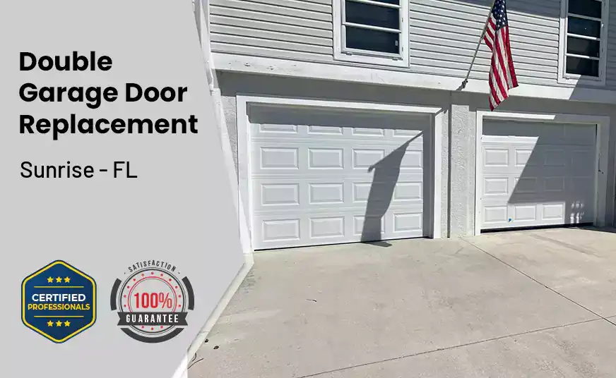 Double Garage Door Replacement Sunrise - FL 